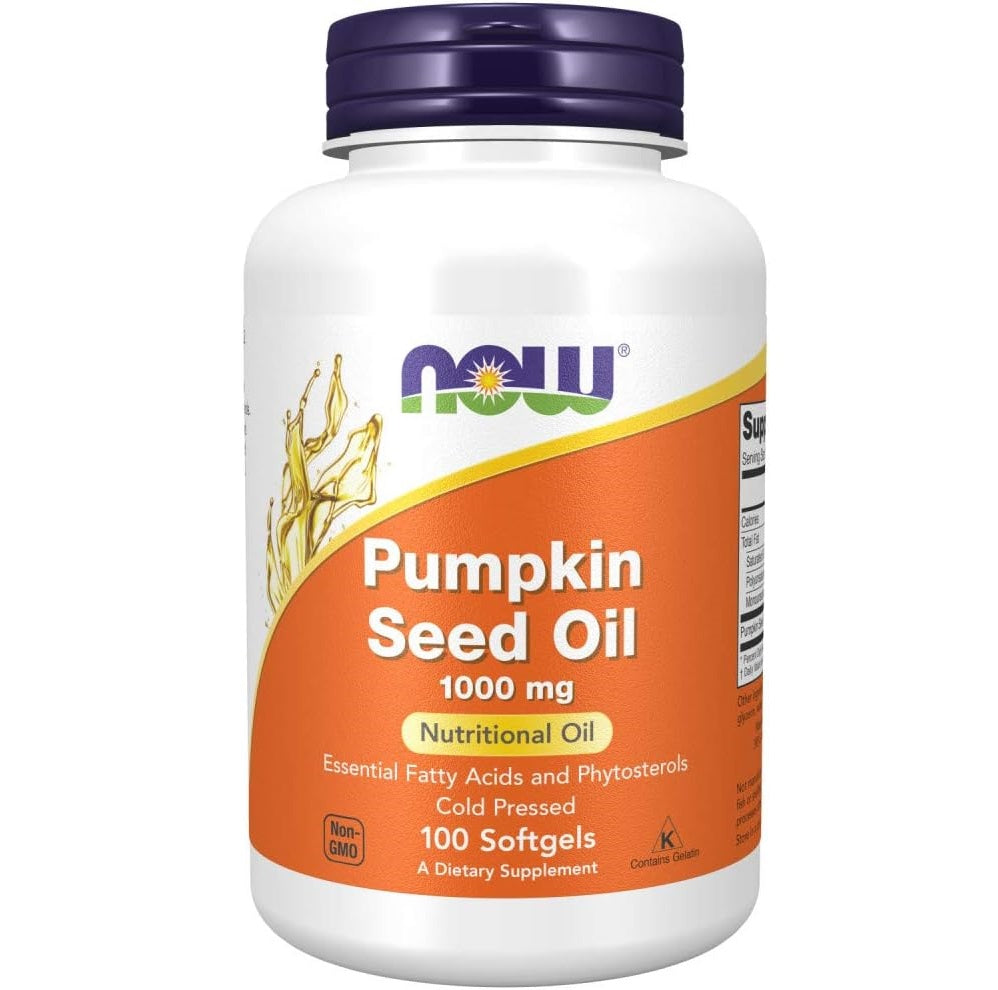 Now Pumpkin Seed Oil 1000 Mg Softgels - 100 Softgels