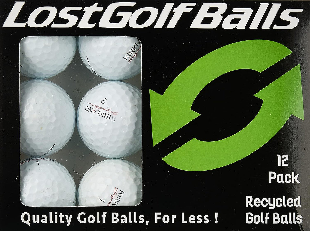 Kirkland Signature Pre-Owned Golf Balls - Quality Used Balls, 12 Pack for Value-Driven Golfers