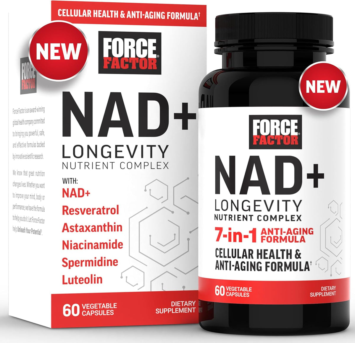 Force Factor NAD+ Anti-Aging & Cellular Vitality Supplement