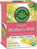 Traditional Medicinals Organic Mother's Milk Tea - Promotes Healthy Lactation for Breastfeeding Moms - 16 Tea Bags