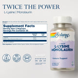 Solaray L-Lysine Monolaurin 1:1 Ratio - 60 Vegetarian Capsules