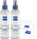 Zeiss Lens Care Pack - Two 8 oz Bottles of Lens Cleaner, Two Microfiber Cleaning Cloths