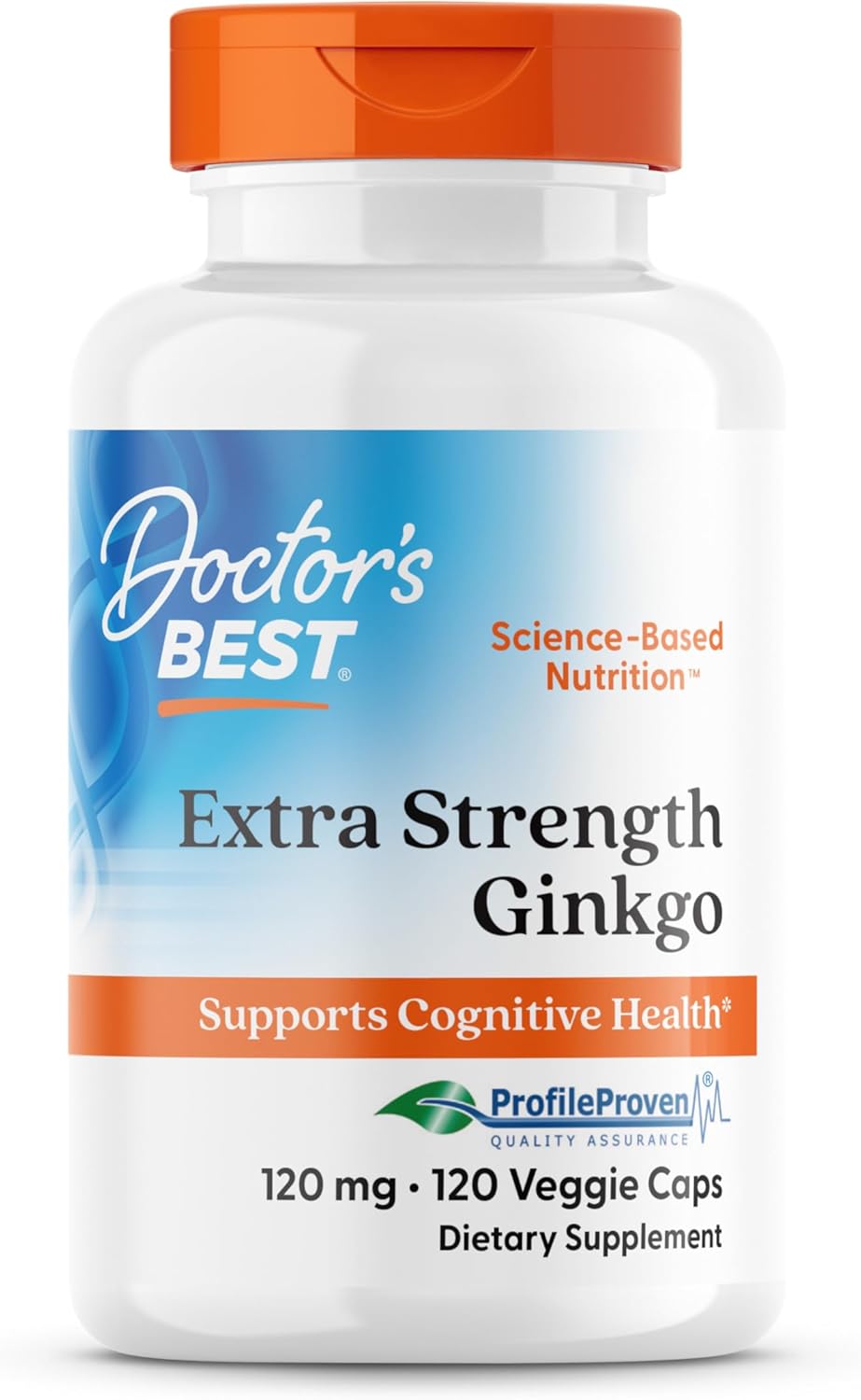 Doctor's Best Extra Strength Ginkgo Biloba 120 mg, 360 Vegan Caps