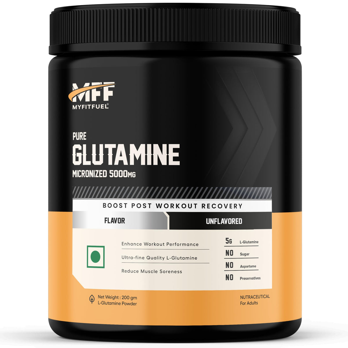 MyFitFuel Pure Micronized L-Glutamine | 200g Unflavoured Gut & Muscle Recovery