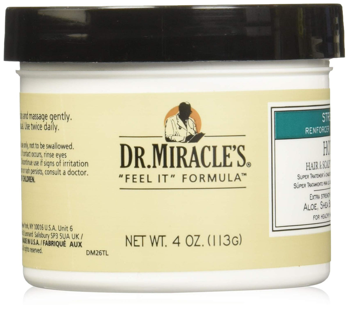 Dr. Miracle's Feel It Formula Hot Gro Hair & Scalp Treatment Conditioner, 4 oz