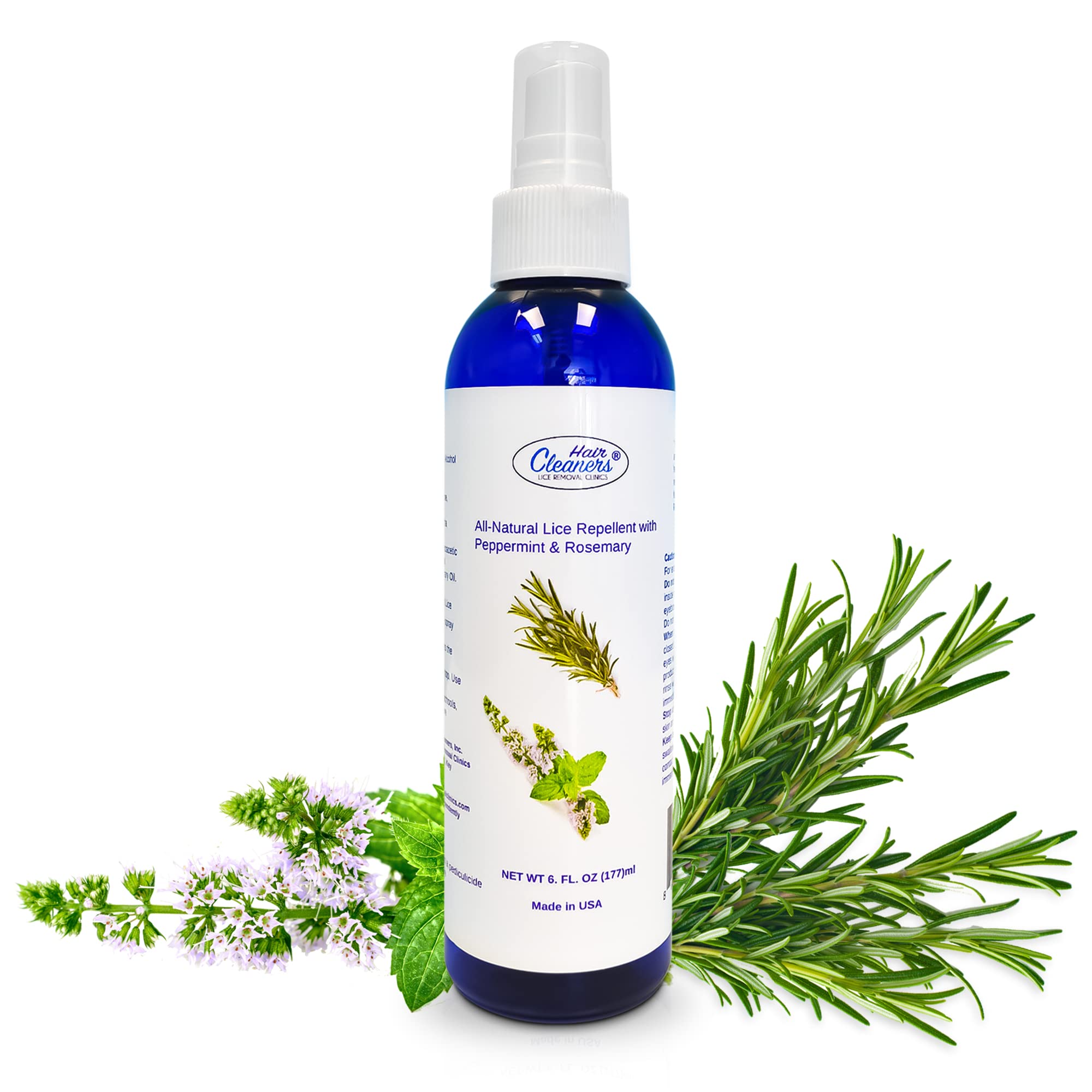 Lice Scare Away Peppermint & Rosemary Hair Spray - Natural Non-Toxic Lice Treatment for Kids & Adults