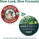 Badger Men's Organic Hair Pomade, Medium Hold & Natural Shine, 2oz