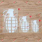 3S MOTORLINE Hand Grenade Decals (3-Pack) - Car, Boat, Laptop Stickers