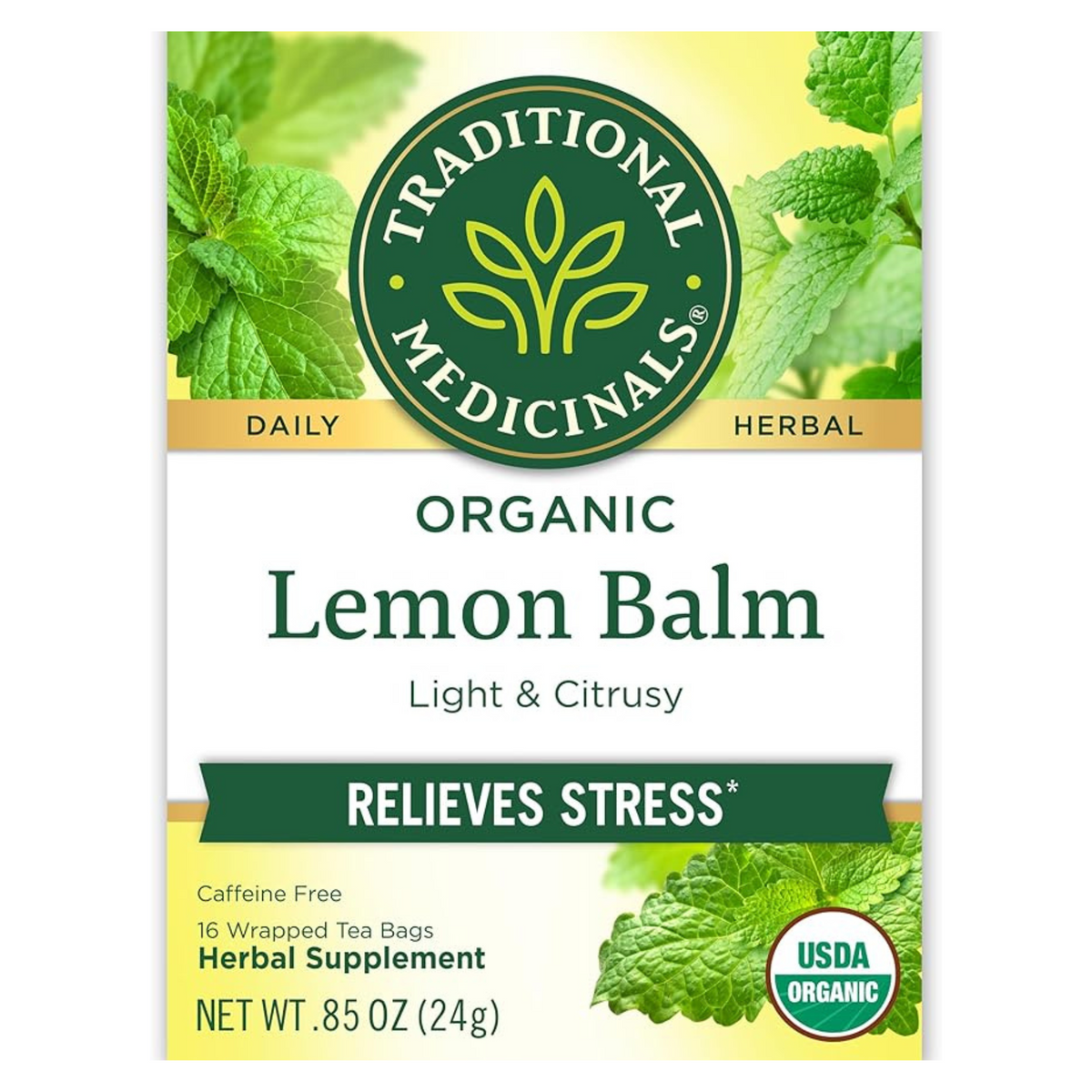 Traditional Medicinal Lemon Balm, 16 Teabags