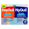 Vicks DayQuil & NyQuil SEVERE Combo - Max Strength Cold & Flu Relief (48ct)