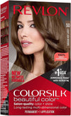 Revlon ColorSilk with Bond Repair Complex, Permanent Hair Color, 100% Gray Coverage, Ammonia Free Hair Dye, Vegan Keratin, 50 Light Ash Brow