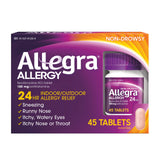 Allegra Adult 24 Hour Allergy Relief Tablets - 45 Count Fast-Acting Antihistamine