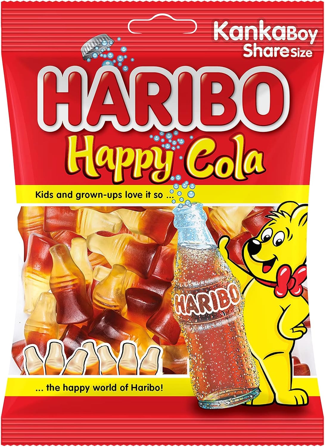 HARIBO Happy Cola Gummies - 80gm Package