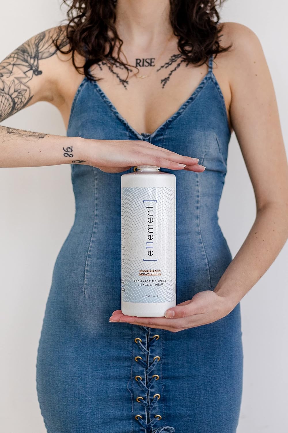 e11ement Hypochlorous Acid Cleanser for Adult and Teenage Acne & Eczema – Tattoo, Piercing & Post Procedure Aftercare – Post Workout Skin - Daily Toner, Dry Eye and Lash Spray (Medium 4 oz.)