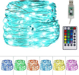 Fairy String Lights 10m - 100 LED Rainbow Twinkle Lights with Timer & Remote Control for Bedroom, Wedding, Christmas, Halloween, Party Decor