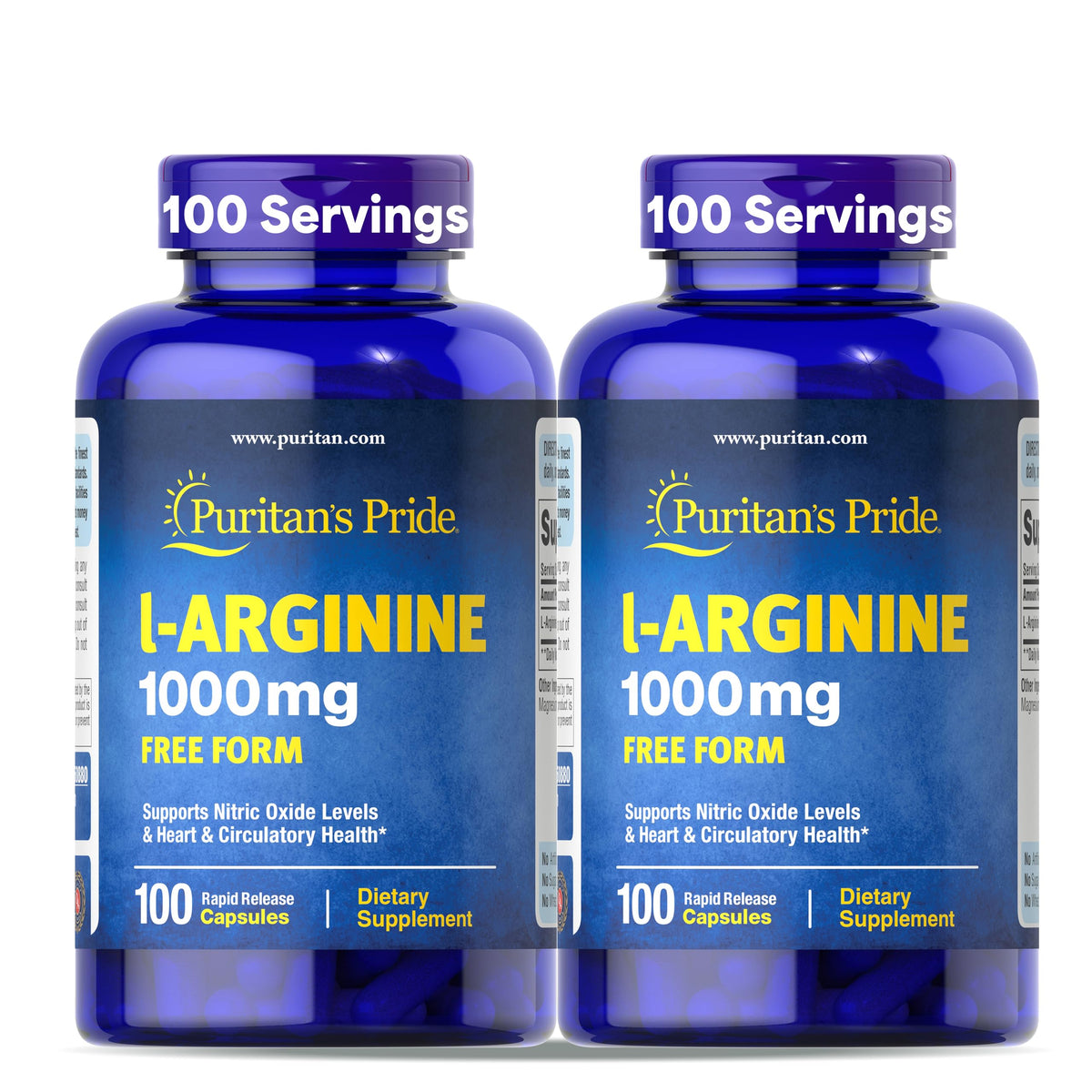 Puritan's Pride L-Arginine 1000mg - 200 Capsules