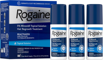 Rogaine men's extra strength solution, 2 oz (pack of 3)