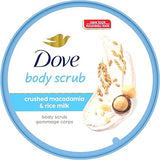 Dove مقشر الجسم باللوز المكاديميا وحليب الارز التقشير والتغذية ١٠,٥ أوقية