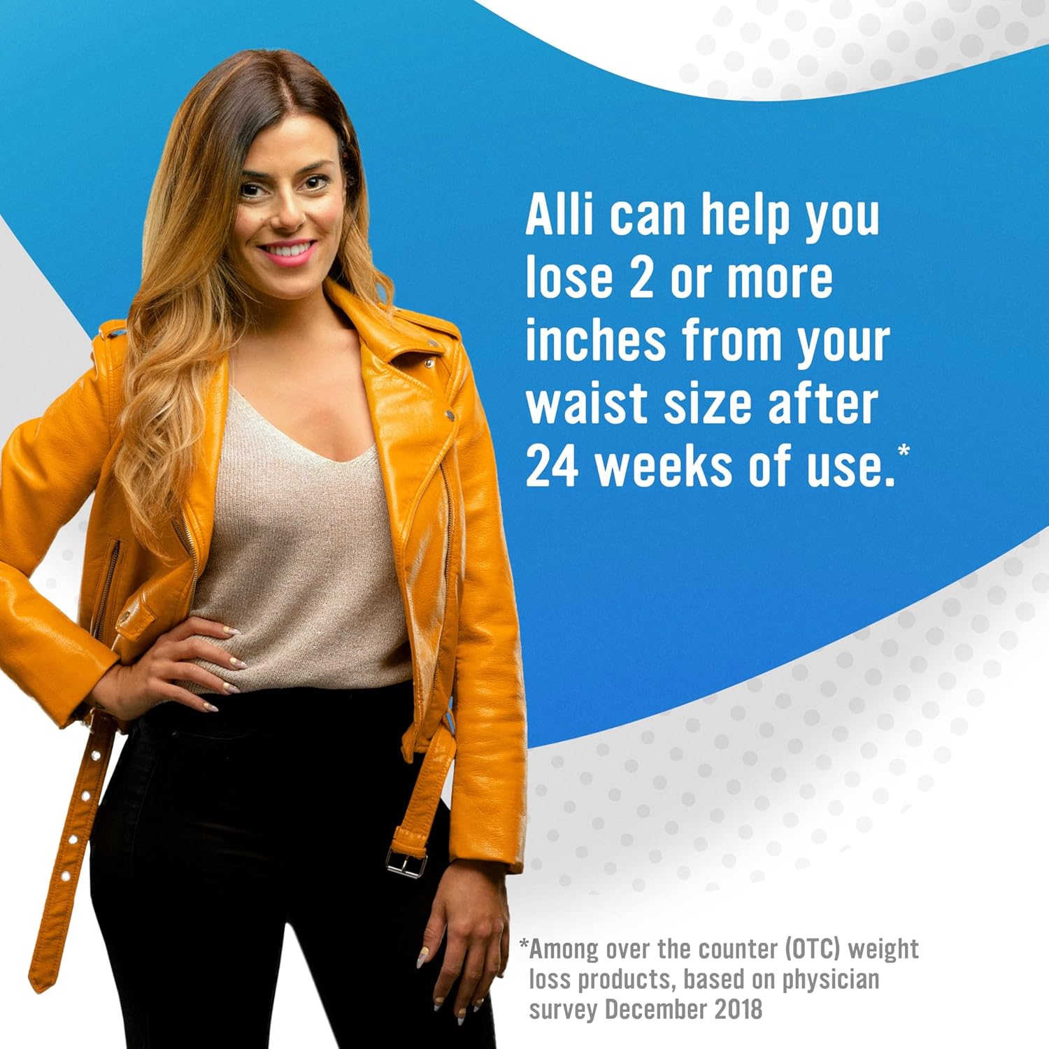 Orlistat weight loss supplement for diet support.