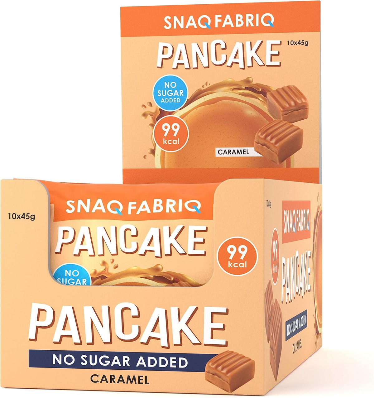 Snaq Fabriq No Added Sugar Caramelized Milk Pancakes - 10 x 45g