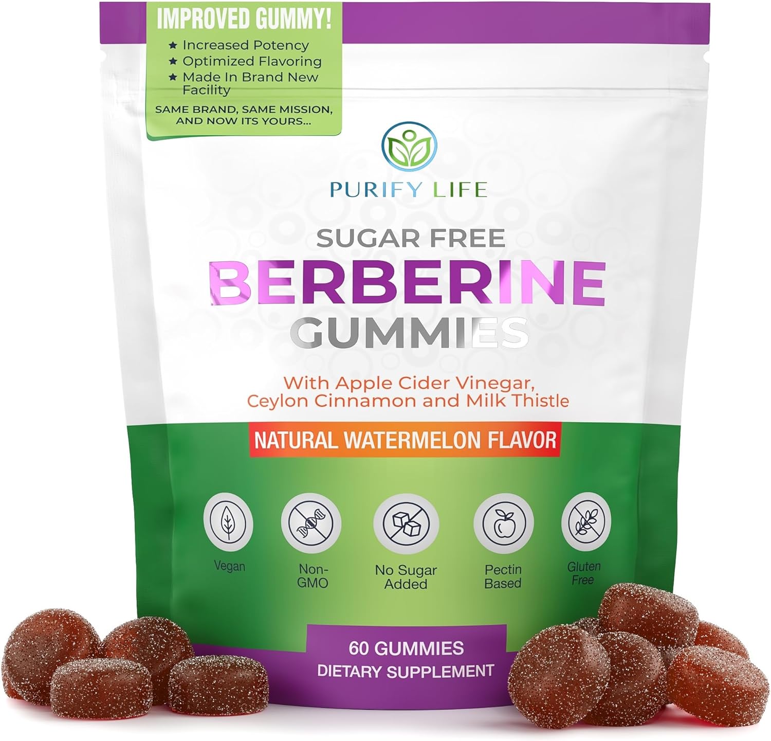 Keto Berberine Complex gummies: Sugar-free gummies with Ceylon cinnamon, milk thistle, and ACV for metabolism.