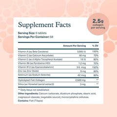 Youtheory Marine Collagen - 2,500 mg Hydrolyzed Collagen - Supports Skin* - Fish-Sourced Collagen - with Vitamin C, A, C, E, B6, B12 & More - Highly Digestible and Absorbable - 290 Tablets