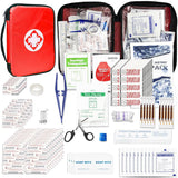 300-Piece Compact Emergency First Aid Kit for Home, Travel & Outdoor Survival (Red)