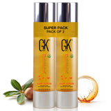 GK Hair Global Keratin Organic Argan Oil Hair Serum 100ml (Pack of 2) – Smoothing & Strengthening for All Hair Types