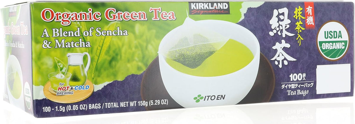 Kirkland Signature Ito En Matcha Blend Japanese Green Tea, 100 Bags, 1.5g