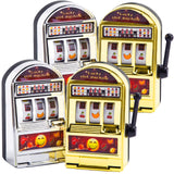 BigOtters Mini Slot Machine Toy – 4PCS Lucky Bank for Vegas Night Party Decor