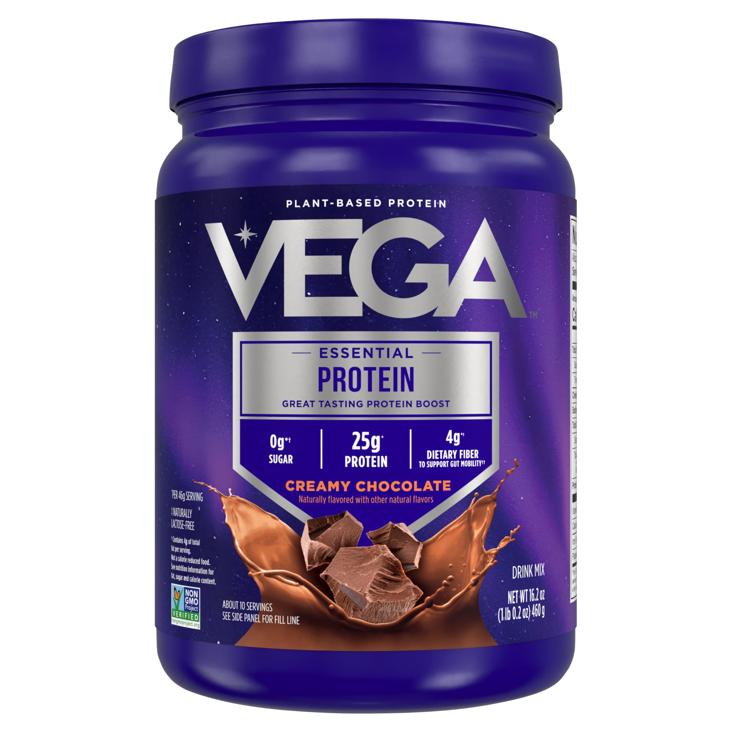 Vega Original Chocolate Vegan Protein Powder - 16.2oz Plant-Based Nutrition