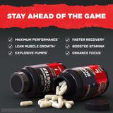 مُعزّز التستوستيرون - مكمل التستوستيرون للرجال - مكمل تدريب لزيادة العضلات، الرغبة الجنسية، التحمل، القوة، المرونة - أقراص مكملات تحسين الذكورة - منشط ذكورة للرجال - تونغكات علي