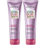 L'Oreal Paris EverPure Moisture Sulfate Free Shampoo and Conditioner for Color-Treated Hair - 8.5 Ounce (Set of 2)
