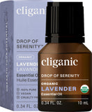 Cliganic USDA Organic Lavender Essential Oil - 100% Pure, Natural, Undiluted for Aromatherapy