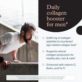 Youtheory Men's Collagen - 5,000 mg Collagen - Daily Supplement for Men - for Hair & Skin Support* - Gluten, Soy & Dairy Free - 290 Tablets