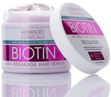Advanced Clinicals Biotin Anti-Breakage Hair Mask: Strengthen & Repair (355ml)