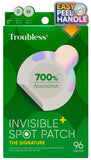 Troubless Invisible Pimple Patch Signature - Hydrocolloid Spot Treatment for Nighttime Use, 96 Patches