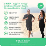 مكمل 5-HTP 200mg من NatureWise مع فيتامين B6 لتحسين المزاج والدعم الطبيعي للنوم