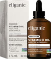 Cliganic 100% Pure Vitamin E Oil for Skin, Hair & Face - 60,000 IU, Non-GMO Verified | Natural D-Alpha Tocopherol