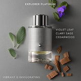عطر مون بلان إكسبلورر بلاتينوم أو دو بارفيوم (٦٠ مل)