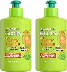 Garnier Fructis Sleek & Shine Leave-In Conditioner Frizz Control, Shine