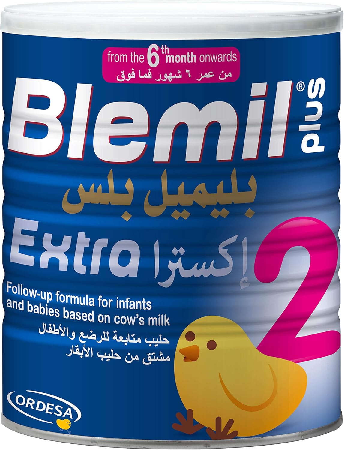 Blemil Plus Extra ٢ حليب تركيبة متابعة للرضع بعمر ٦ أشهر فما فوق، ٦٠٠ جم – تغذية كاملة