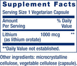 Life Extension Lithium 1000 mcg - for Brain Health, Anti-Aging & Longevity - Memory & Cognition, Mood Support Supplement -Once Daily - Gluten-Free,...