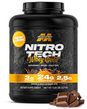 Muscletech Nitro-Tech 100% Whey Gold Protein - Fast Recovery & Muscle Builder - Double Rich Chocolate - 5 lbs