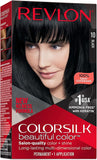 Revlon ColorSilk with Bond Repair Complex, Permanent Hair Color, 100% Gray Coverage, Ammonia Free Hair Dye, Vegan Keratin, 10 BlacK
