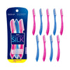 Schick Silk Touch-Up أداة تنعيم البشرة - ٩ قطع - مقشر وإزالة الزغب