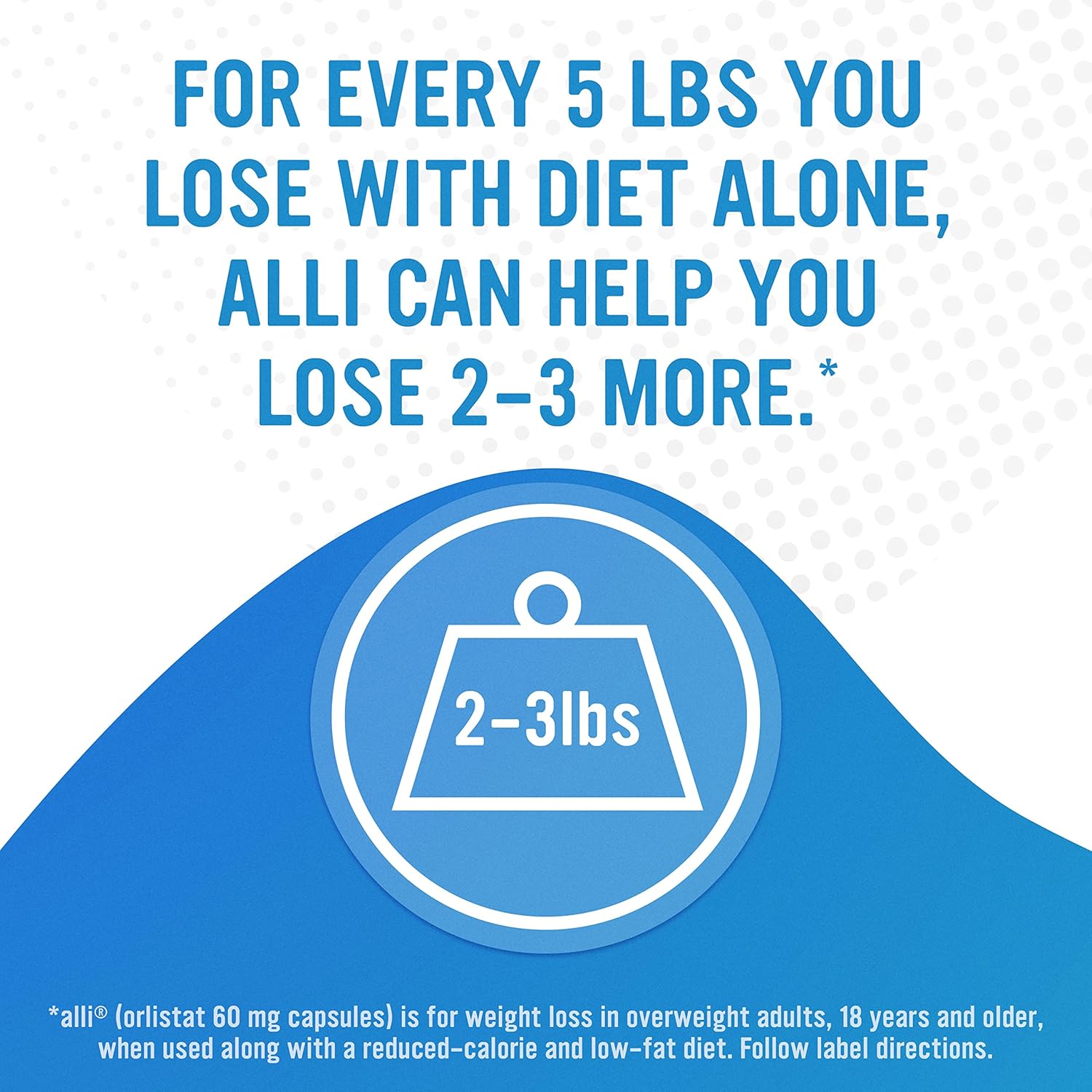 Orlistat weight loss supplement for diet support.