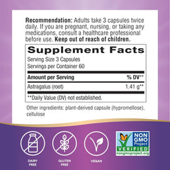 Nature's Way Astragalus Root - Astragalus Root Herbal Supplement - Traditional Immune Support* - Non-GMO Project Verified - Gluten & Dairy-Free - 180 Vegan Capsules