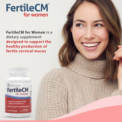 Fairhaven Health FertileCM Fertility Supplement for Women, Capsules - Fertile Cervical Mucus, Ovulation Cycle, Includes L-Arginine, N-Acetyl-Cysteine, Grape Seed Extract and Vitamin C - 90 Capsules