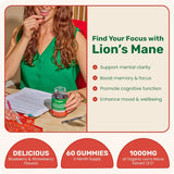 حلوى فطر  Lion's Mane  من  Fungies، لدعم صحة الدماغ، والتركيز، والذاكرة، والمزاج.